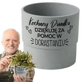 oslonka-doniczki-z-napisem-dla-dziadka-03-szary-prezent-urodziny-imieniny