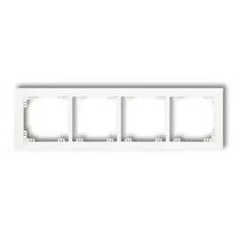 ramka-uniwersalna-deco-poczworna-biala-tworzywo