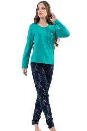 pizama-damska-bawelniana-dlugi-rekaw-rozpinana-vienetta-r-xxl