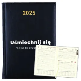 kalendarz-planer-na-rok-2025-bialy-napis-prezent-motywacja-10-granatowy