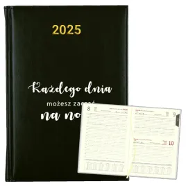 kalendarz-planer-na-rok-2025-bialy-napis-prezent-motywacja-11-czarny