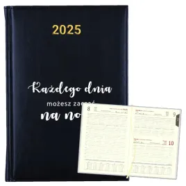 kalendarz-planer-na-rok-2025-bialy-napis-prezent-motywacja-11-granatowy