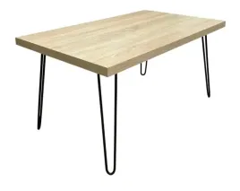 lawa-prostokatna-loft-dab-sonoma-nozki-podwojne-czarne-metalowe