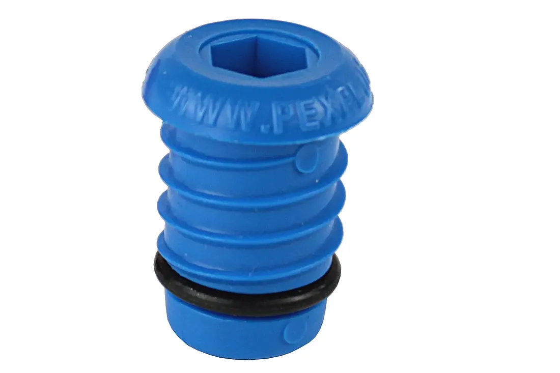 korek-do-prob-szczelnosci-pex-16-mm-niebieski-stan-nowy