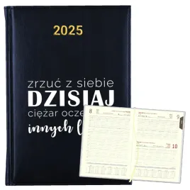 kalendarz-planer-na-rok-2025-bialy-napis-prezent-motywacja-20-granatowy