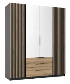 szafa-kaja-4-drzwi-lustra-lamele-3-szuf-200cm-polki-drazek-evoke-czarnym