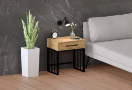 stolik-nocny-loft-kolor-dab-artisan-nogi-czarne-metalowe-azurowe