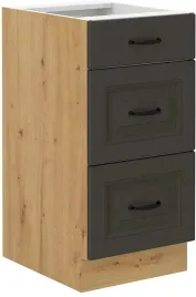 szafka-stilo-40-dolna-grafit-dab-artisan-3-szuflady