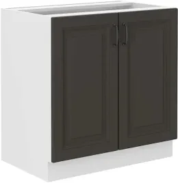 szafka-stilo-80-dolna-grafit-bialy-mat-2-drzwi