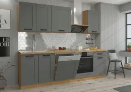 kuchnia-luna-260cm-ciemnoszary-dab-artisan-styl-prowansalski