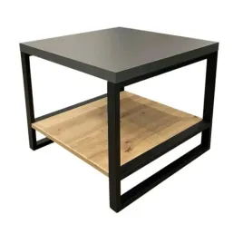 stolik-kwadratowy-z-polka-loft-grafit-dab-artisan-nogi-czarne-metalowe