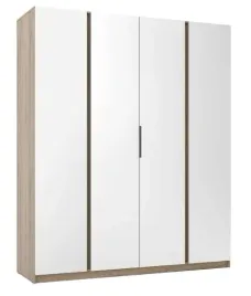 szafa-kaja-4-drzwiowa-i-lustra-200cm-polki-drazek-kolor-czarnym-z-dab-evoke