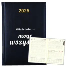 kalendarz-planer-na-rok-2025-bialy-napis-prezent-motywacja-15-granatowy