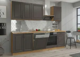 kuchnia-stilo-grafit-dab-artisan-250cm
