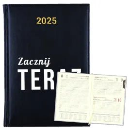 kalendarz-planer-na-rok-2025-bialy-napis-prezent-motywacja-19-granatowy