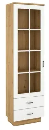 witryna-flawia-60cm-1d2s-bialy-z-dab-artisan