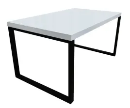 lawa-sardynia-biala-mat-nozki-czarne-metal-100x60