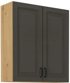 szafka-stilo-80-gorna-wysoka-grafit-dab-artisan-2-drzwi