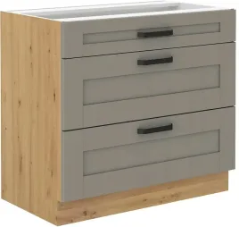 szafka-luna-80-dolna-3-szuflady-jasnoszary-dab-artisan-styl-prowansalski