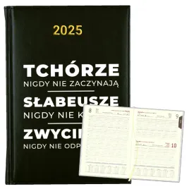 kalendarz-planer-na-rok-2025-bialy-napis-prezent-motywacja-25-czarny