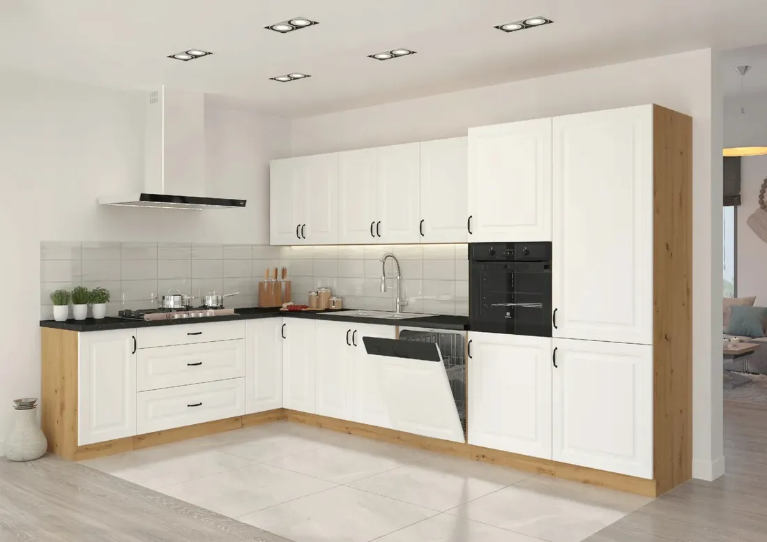 kuchnia-stilo-250cm-bialy-mat-dab-artisan