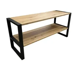 szafka-rtv-loft-kolor-dab-artisan-nogi-czarne-metalowe