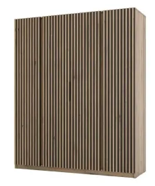 szafa-kaja-4-drzwi-z-lamelami-200cm-polki-drazek-kol-czarnym-z-dab-evoke