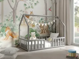 lozko-dzieciece-domek-nikos-160x80-szary