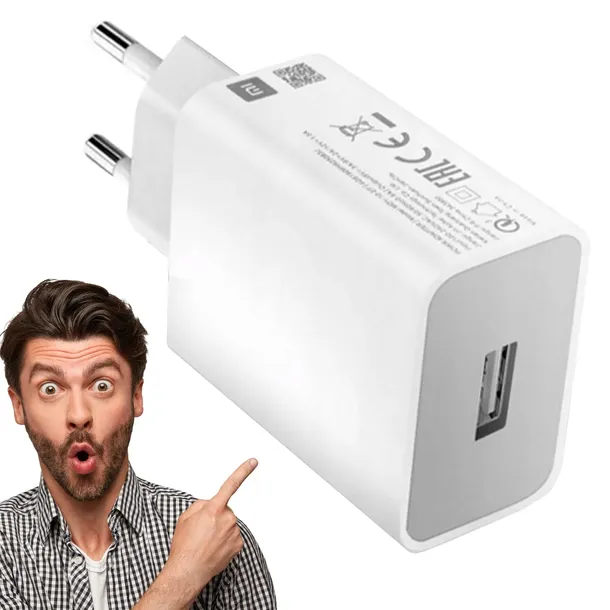 NOWA ŁADOWARKA SIECIOWA Xiaomi 6A 33W MDY-11-EZ USB QUCIK CHARGE SZYBKA