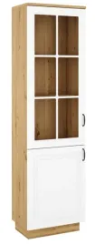 witryna-flawia-60cm-2d-bialy-z-dab-artisan