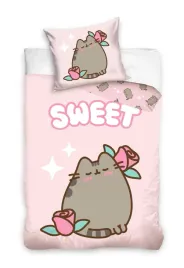 posciel-bawelniana-140x200-pusheen-so-sweet-roza