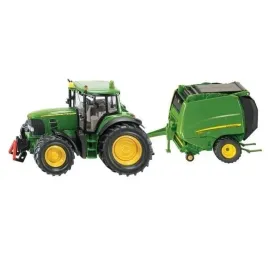 zabawka-ciagnik-john-deere-z-prasa-siku