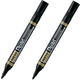 marker-permanentny-wodoodporny-pentel-n850-11mm-okragly-czarny-x2szt