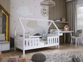 lozko-dzieciece-domek-dyzio-160x80-bialy