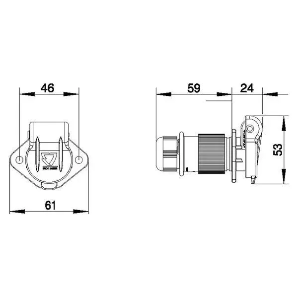 gniazdo-3-biegunowe-erich-jaeger-stan-nowy