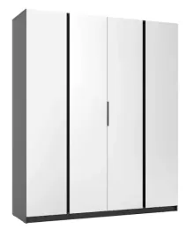 szafa-kaja-4-drzwiowa-lustra-200cm-polki-drazek-kolor-dab-evoke-z-czarnym