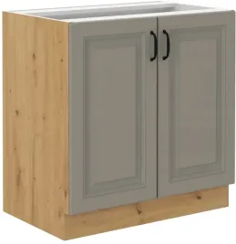 szafka-stilo-80-dolna-jasnoszary-dab-artisan-2-drzwi