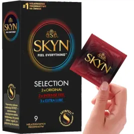 prezerwatywy-skyn-selection-mix-original-intense-feel-extra-nawilzane-9szt