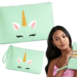 kosmetyczka-damska-unicorn-02-mietowa-na-zamek-soft-mint
