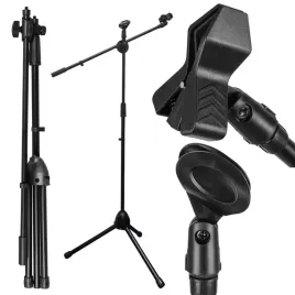 mozos-sm803-pro-statyw-stojak-mikrofonowy-estradowy-2-uchwyty-155cm-czarny