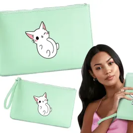 kosmetyczka-damska-pdm-kotki-09-mietowa-na-zamek-soft-mint