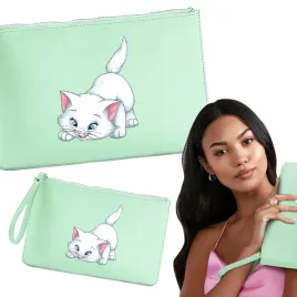 kosmetyczka-damska-pdm-kotki-04-mietowa-na-zamek-soft-mint