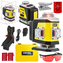 nivel-system-laser-krzyzowy-4d-czerwony-bluetooth-akcesoria-walizka-cl4r