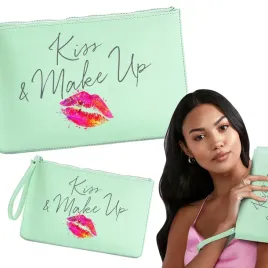 kosmetyczka-damska-kiss-mietowa-na-zamek-soft-mint