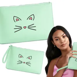 kosmetyczka-damska-pdm-kotki-08-mietowa-na-zamek-soft-mint