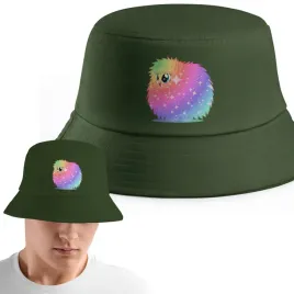 zielony-kapelusz-bucket-hat-mlodziezowy-z-nadrukiem-mem-prezent-jednorozec