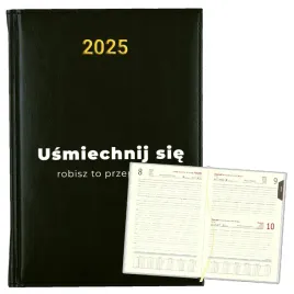 kalendarz-planer-na-rok-2025-bialy-napis-prezent-motywacja-10-czarny