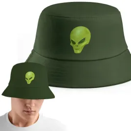 zielony-kapelusz-bucket-hat-mlodziezowy-mem-prezent-imp-alien-01