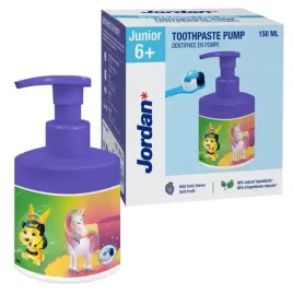 jordan-junior-pasta-do-zebow-dla-dzieci-z-pompka-6-150ml
