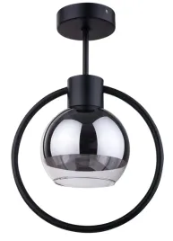 lampa-sufitowa-nowoczesna-czarna-dekoracyjna-szklany-srebrny-klosz-sigma